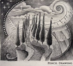 Flume Pencil Drawing