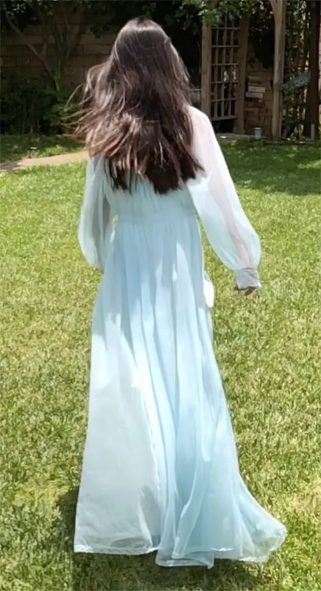 Olivia Blue Chiffon Image