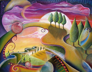 Bridge View Painting