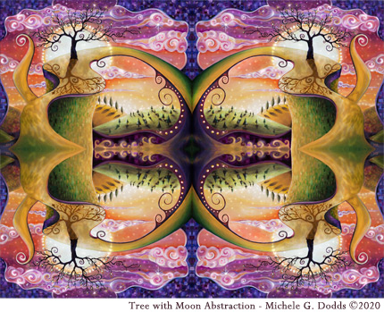 Tree Moon Abstraction