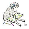 Dew the Ewe Draws Thumb