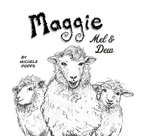Maggie with Jesus Illustration