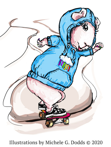 Suzy Skateboarding