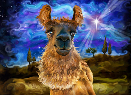 Llama Painting