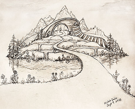 Island Drawing Image
