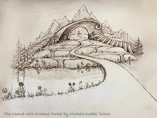 Island Drawing Image