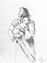 Jesus Drawing Thumb