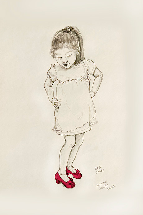 Red Shoes Drawing