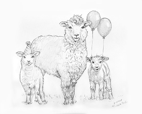 Sheep Drawing Image