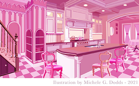 Pink Kitchen Image