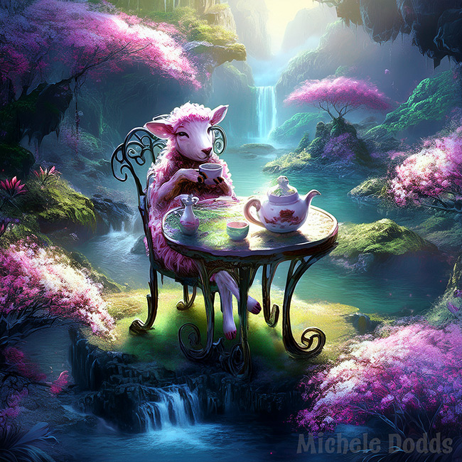 Dew the Ewe Asian Painting