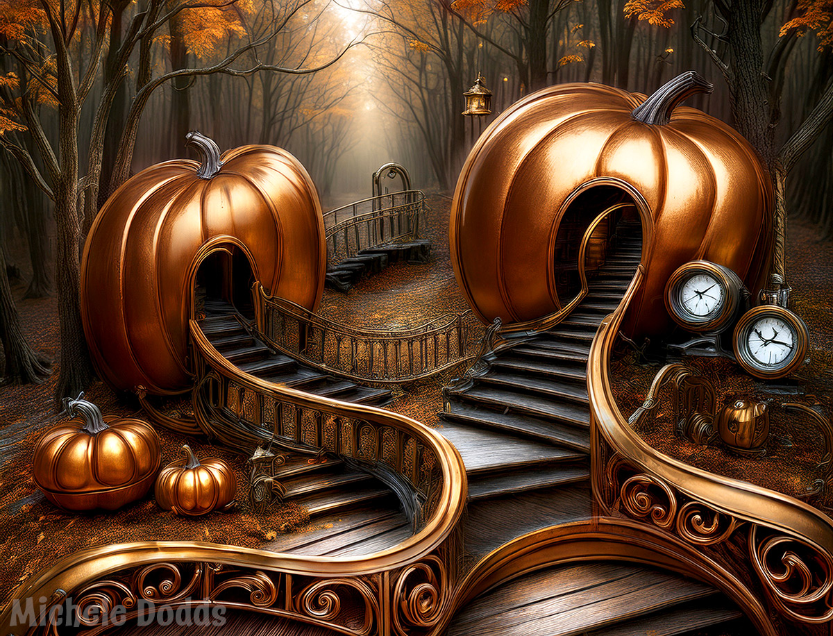Michele Dodds Metal Pumpkins Image