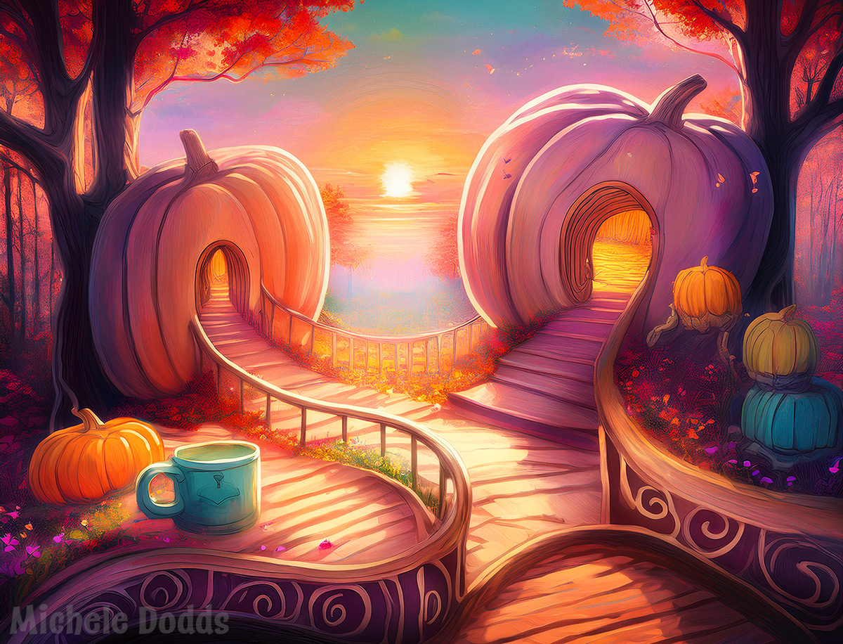 Michele Dodds Pumpkin Purples Image