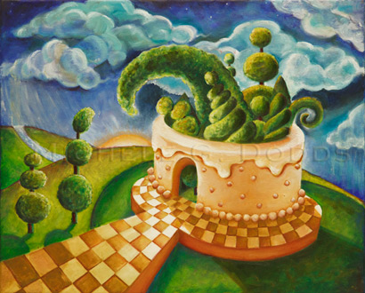 Topiary Party Painting