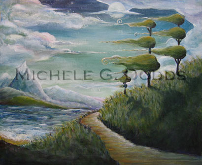Windy Way Grey Painting