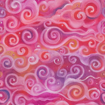 Pink Swirl Fabric