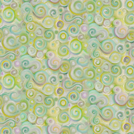 Green Swirl Fabric