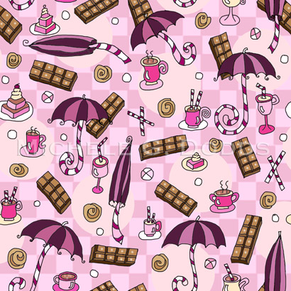 Purple Umbrella Fabric